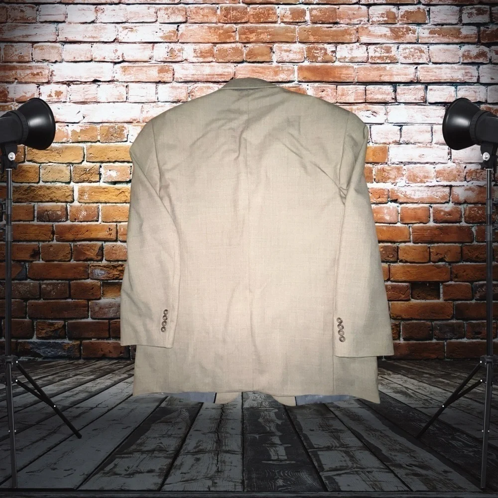 Lands’ End Tan Blazer 46R - Men’s Professional Suit Jacket